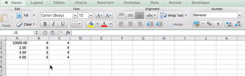 Adding and removing commas and currency format from numbers in Excel